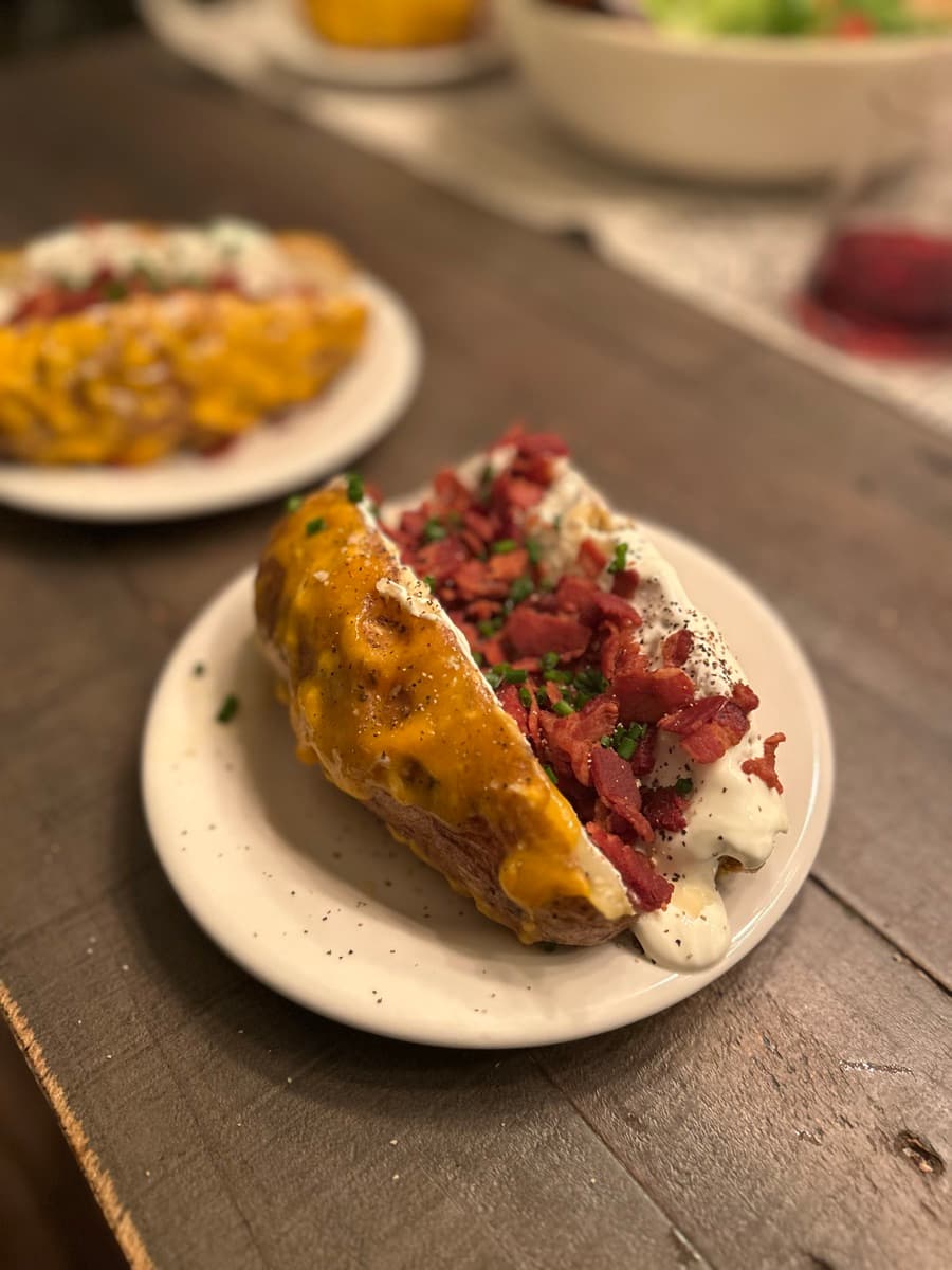 Loaded Baked Potatoes, cooked by Addi 🤠